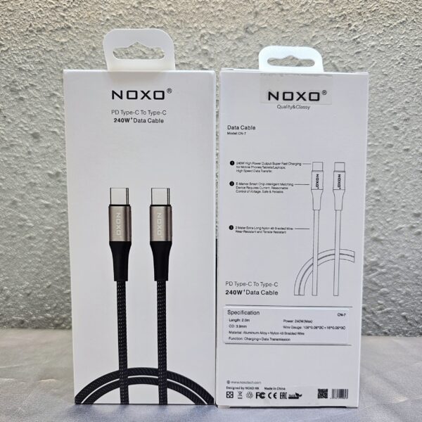 Aluminum Alloy Data Cable 2 meter length (Type C - C) 240Watts