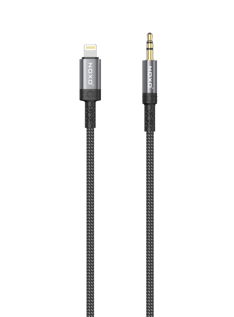 AUX N 2 Lightning to 3.5mm Audio Cable Gun Color (iPhone)