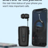 Business Wireless Retractable Headset - Bluetooth Ver 5.4 (Black) - 7
